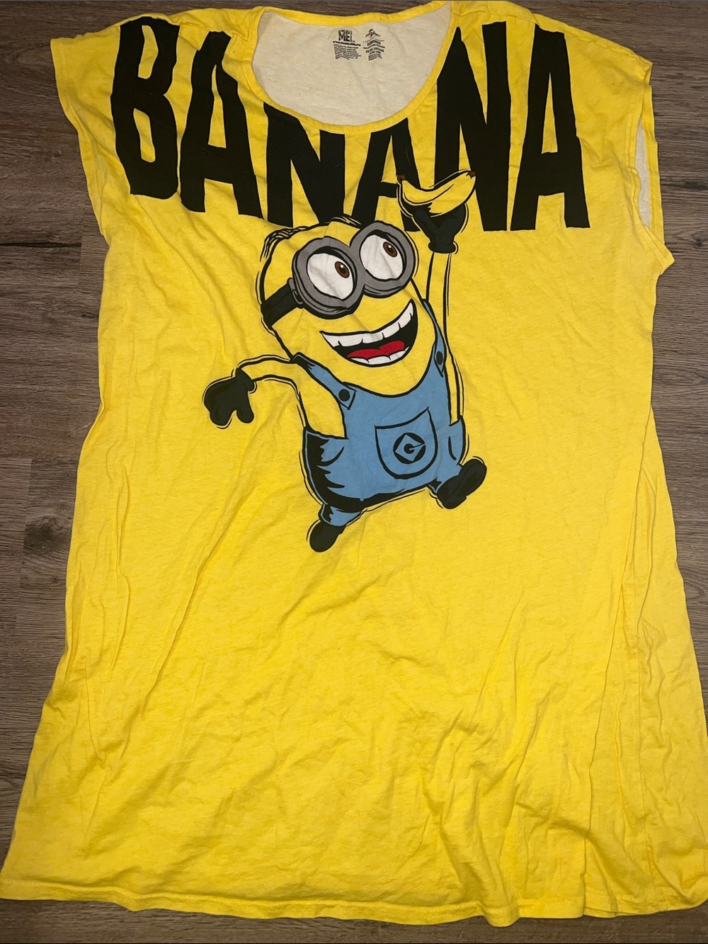 Yellow Minion 'Banana' Graphic Dress